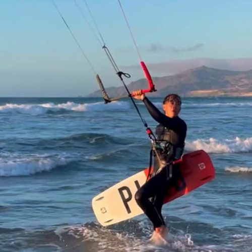 Kitesurf sunset