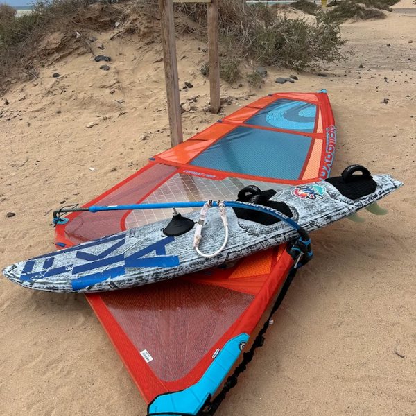 Windsurf rental gear on Costa Calma beach