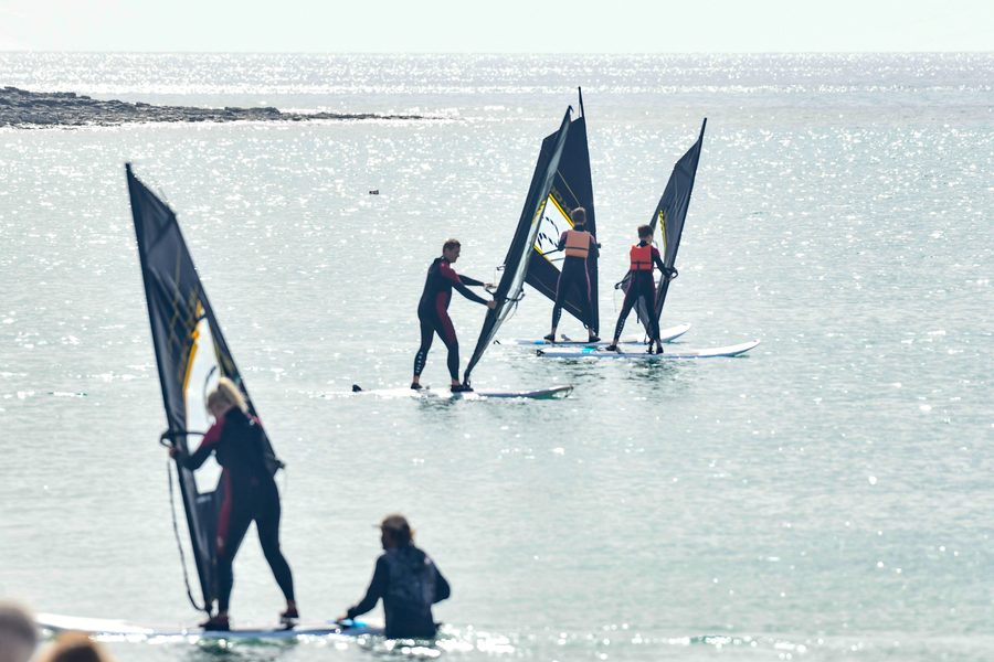 Group windsurf lesson